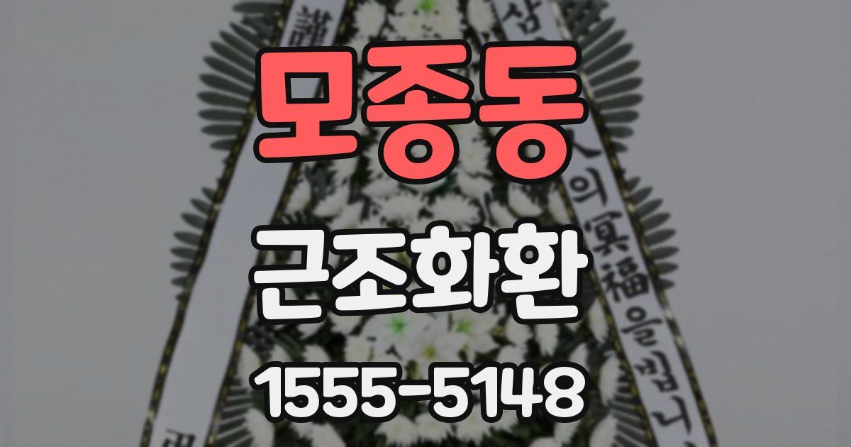 모종동 근조화환