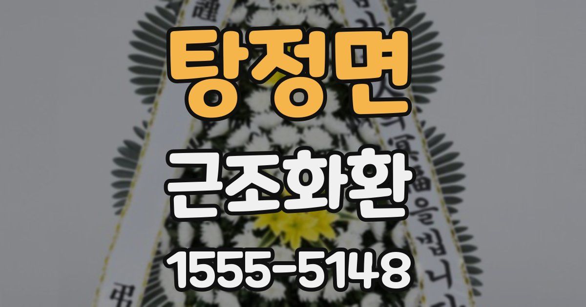 탕정면 근조화환