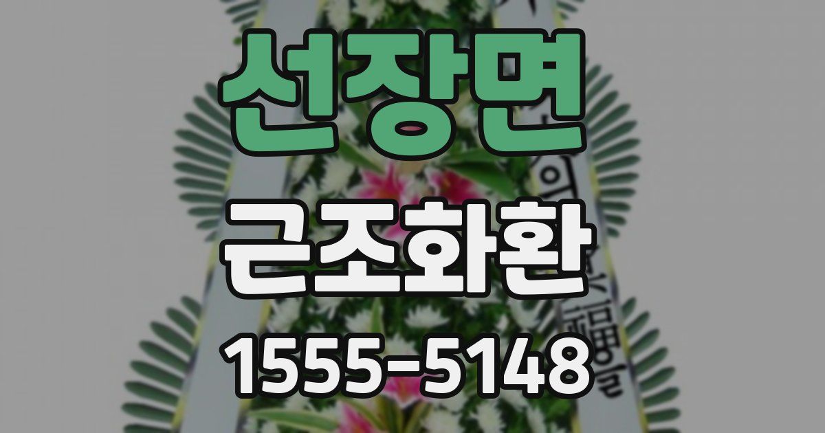 선장면 근조화환