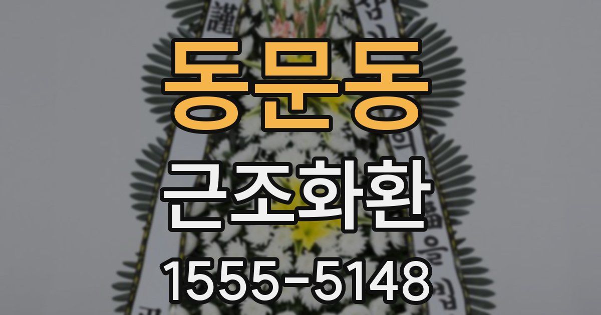 동문동 근조화환