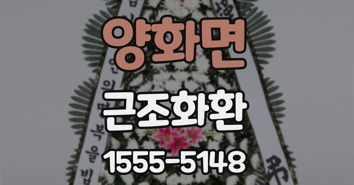 양화면 근조화환