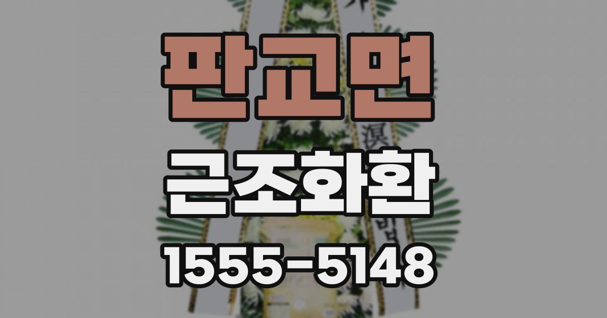 판교면 근조화환
