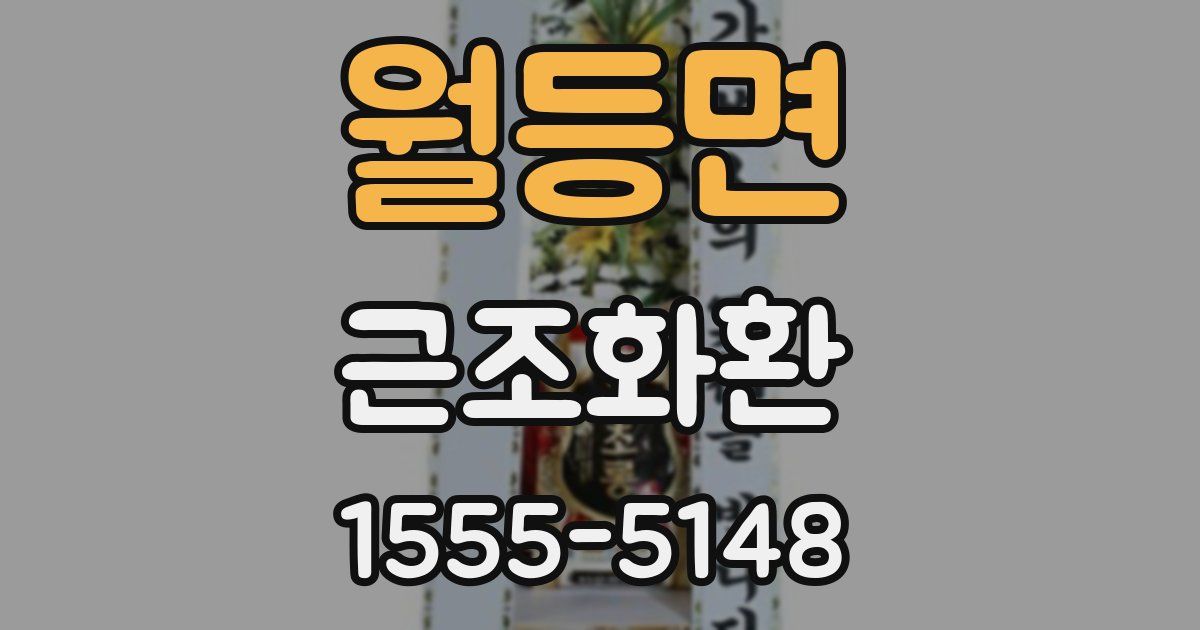월등면 근조화환