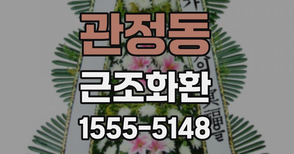 관정동 근조화환
