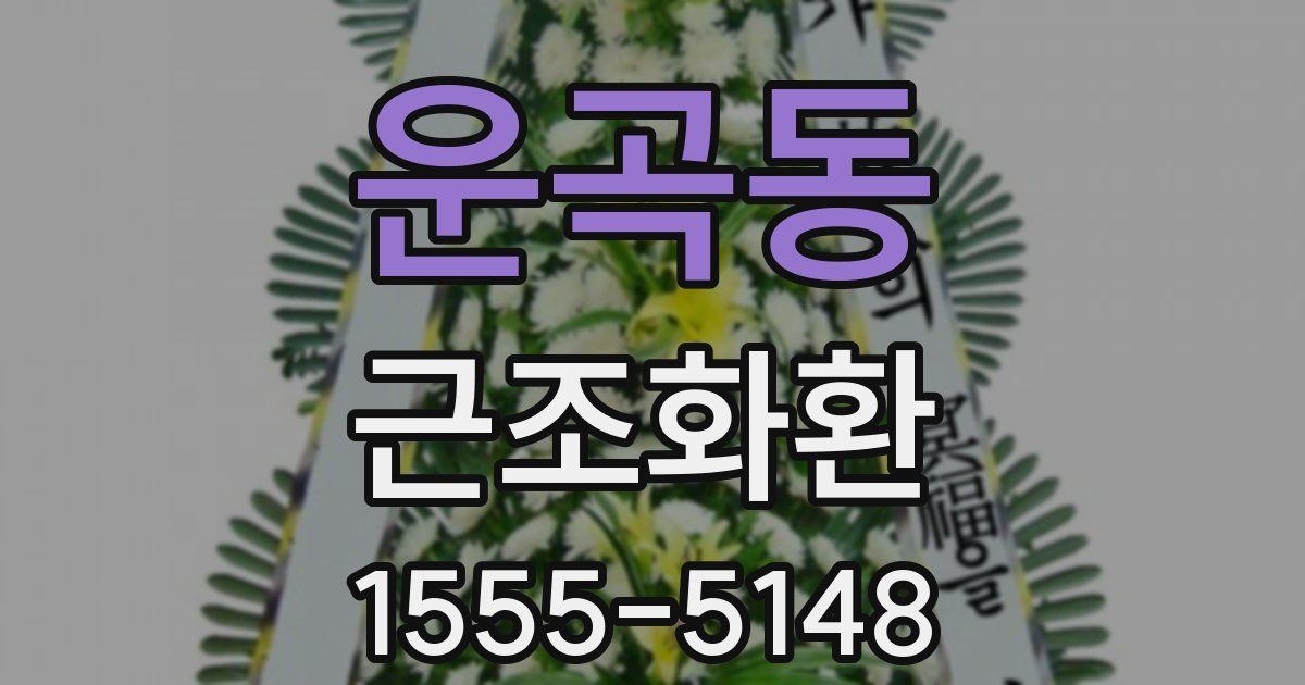 운곡동 근조화환