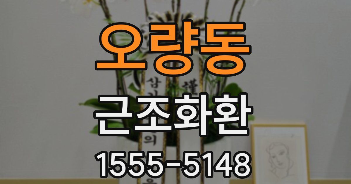 오량동 근조화환