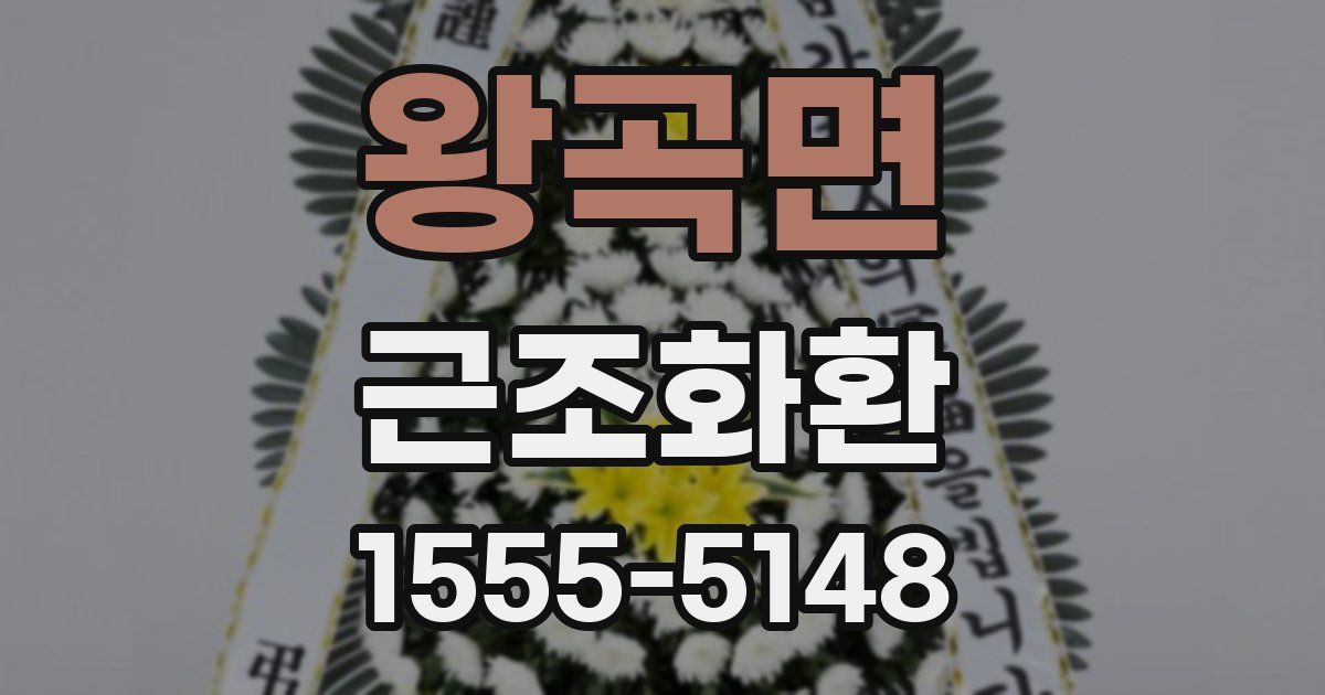 왕곡면 근조화환