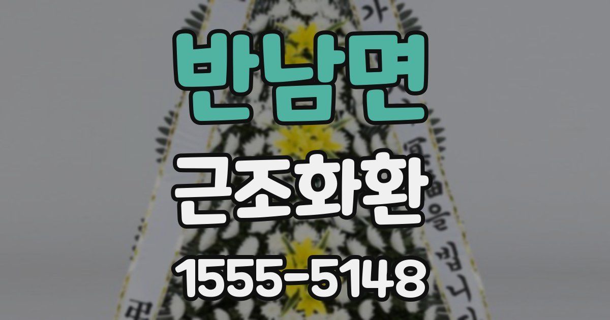 반남면 근조화환