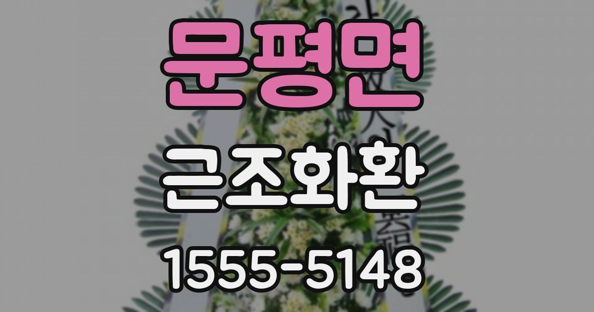 문평면 근조화환