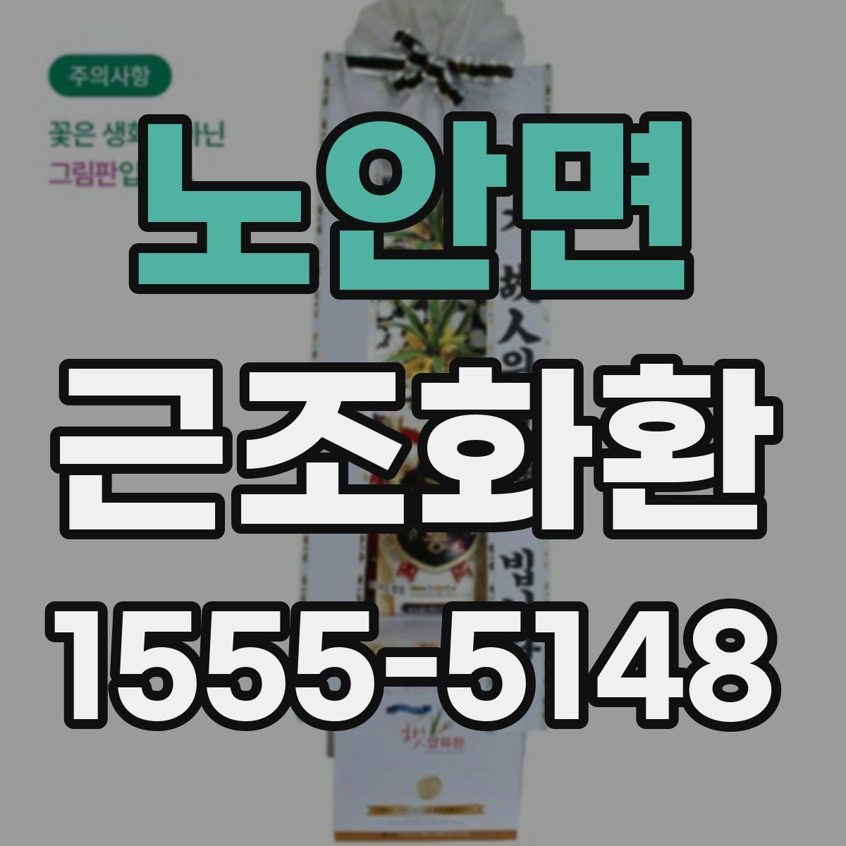 노안면 근조화환