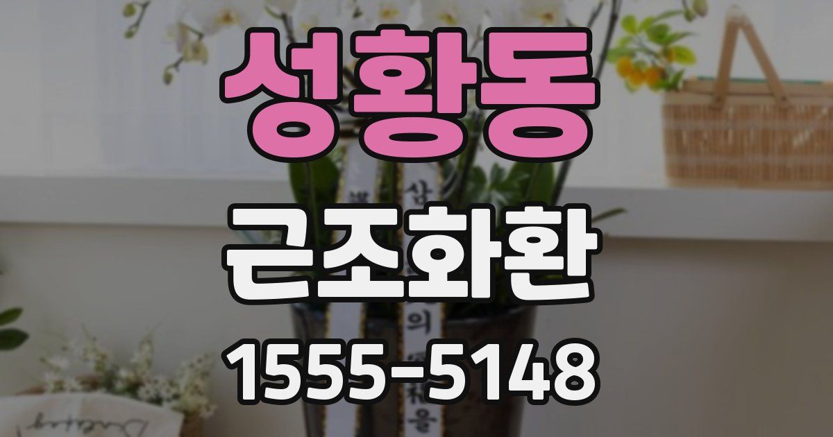 성황동 근조화환
