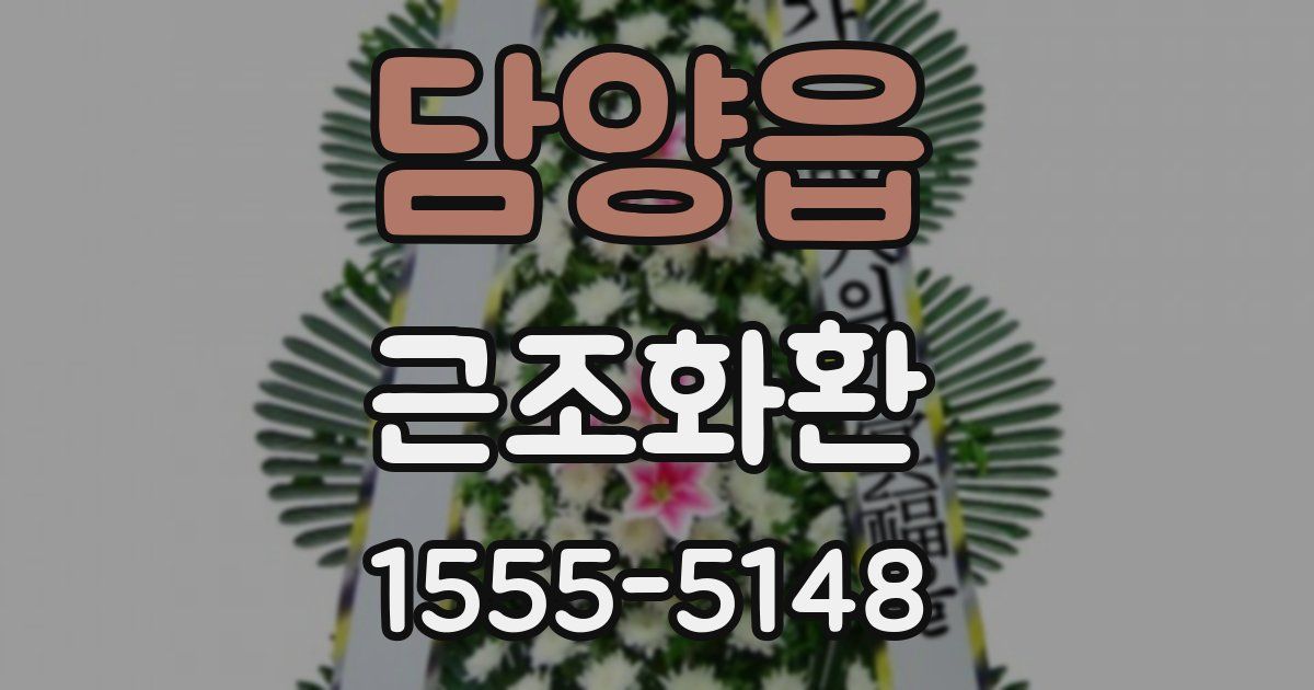 담양읍 근조화환