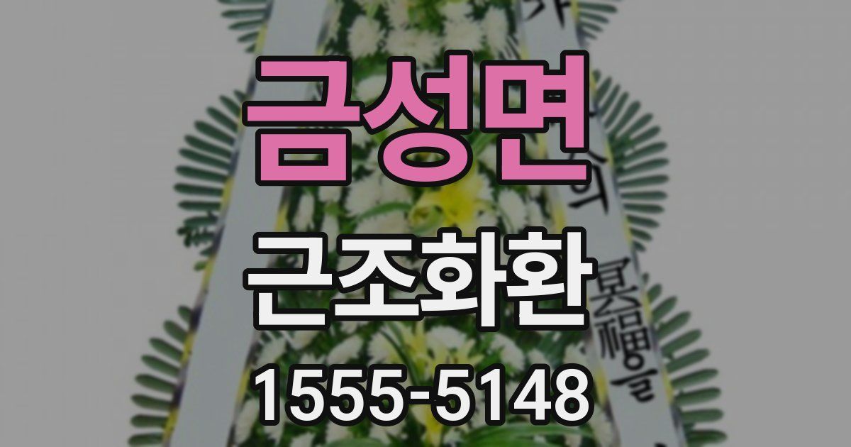 금성면 근조화환
