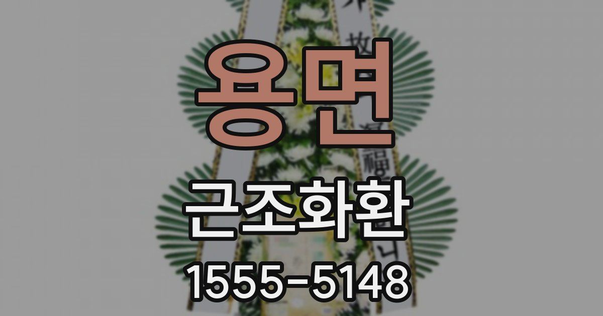 용면 근조화환
