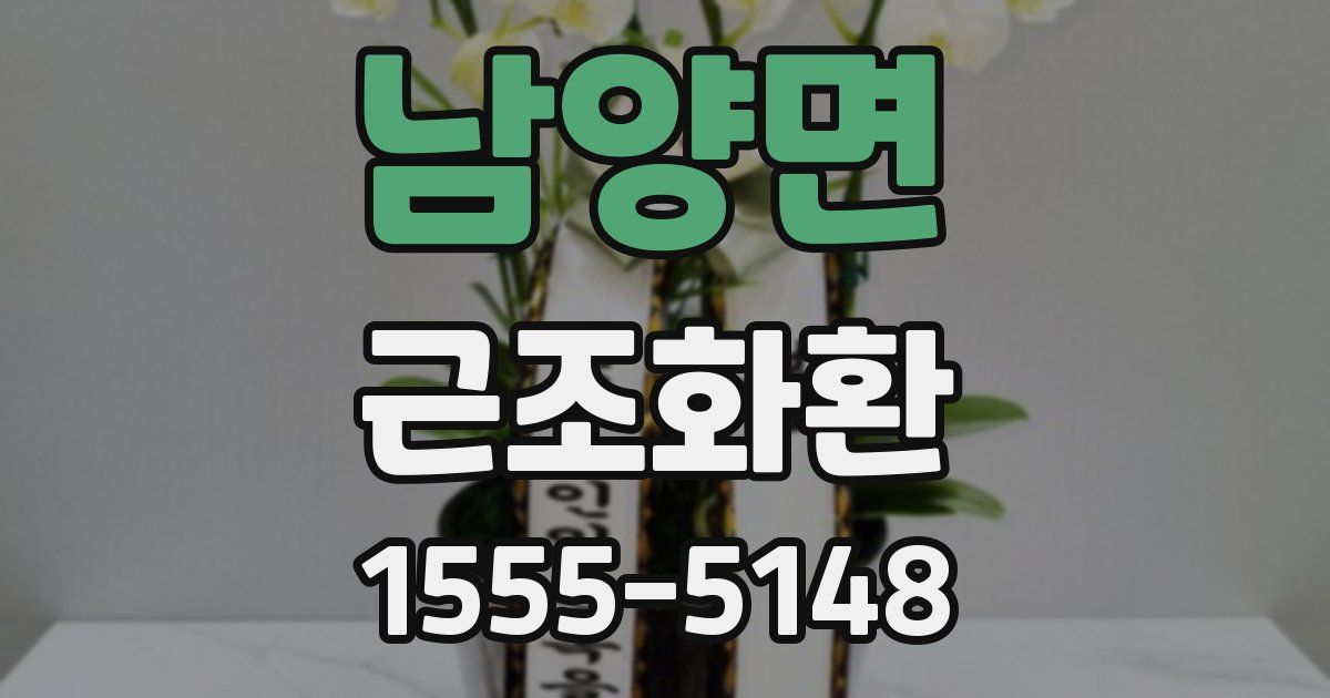 남양면 근조화환