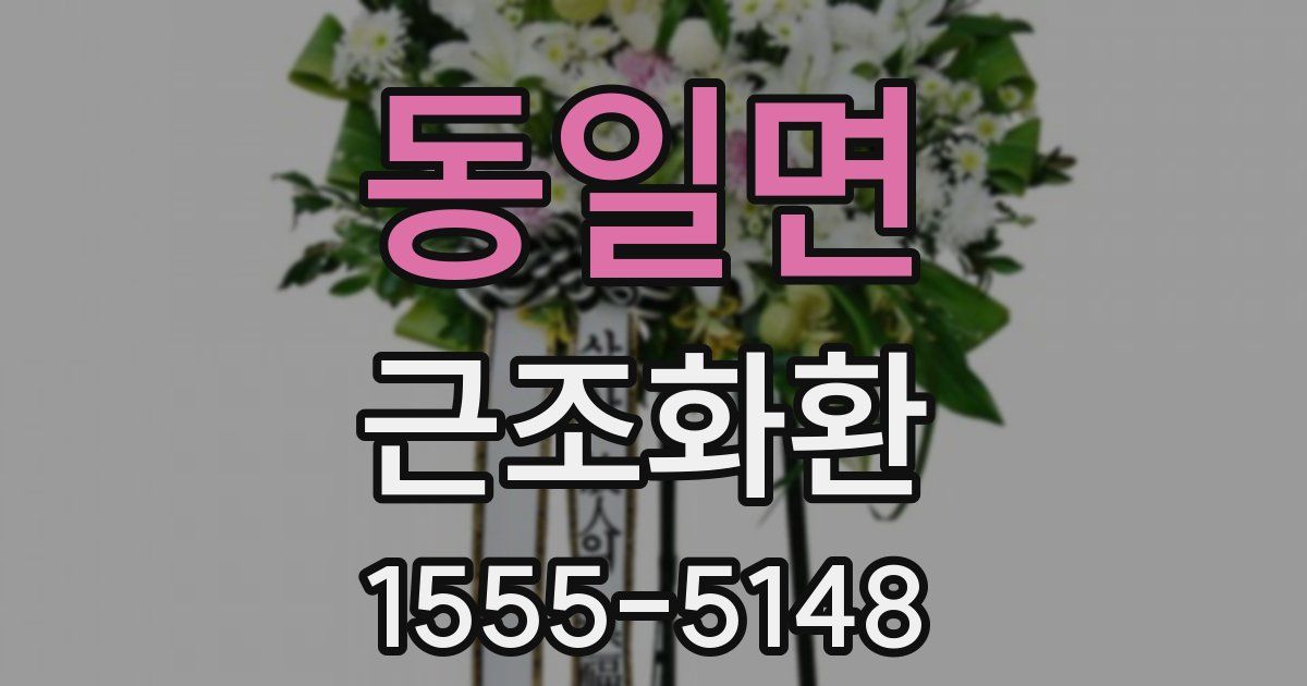 동일면 근조화환