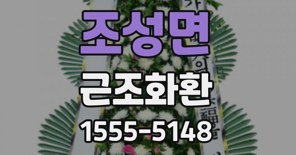 조성면 근조화환