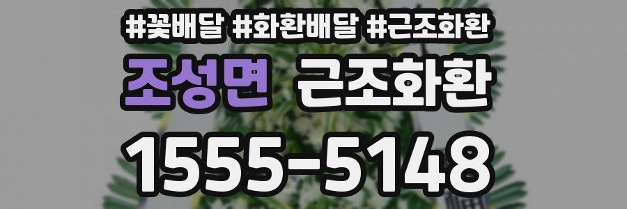 조성면 근조화환