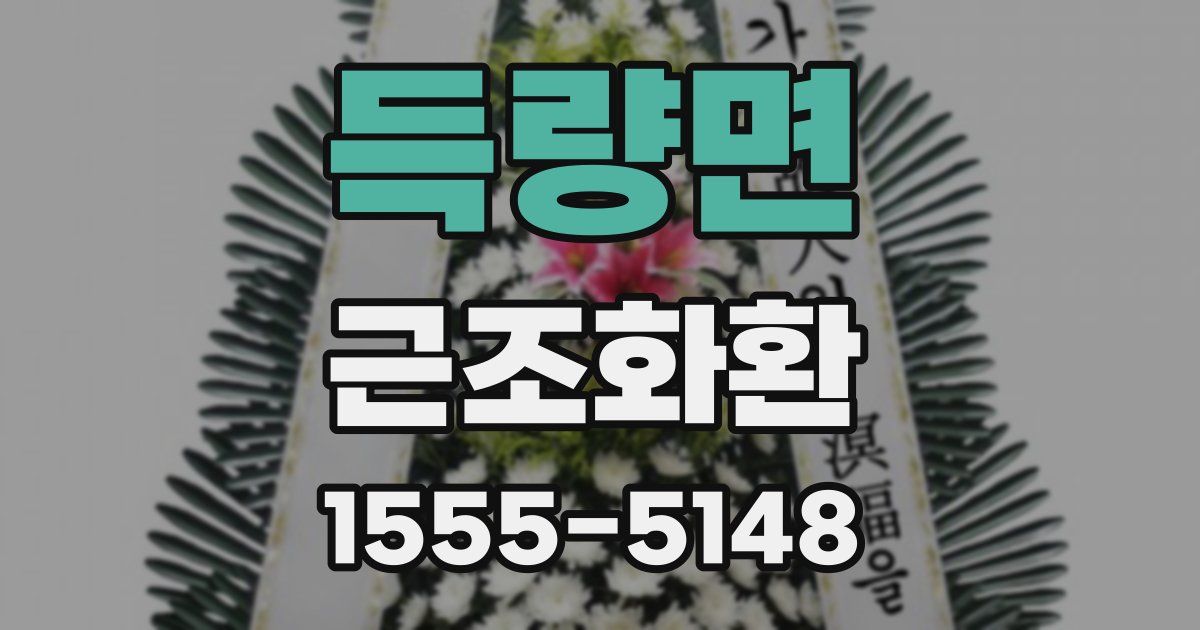 득량면 근조화환