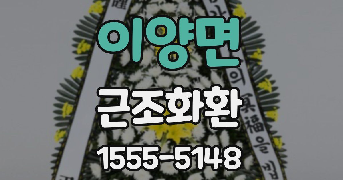이양면 근조화환