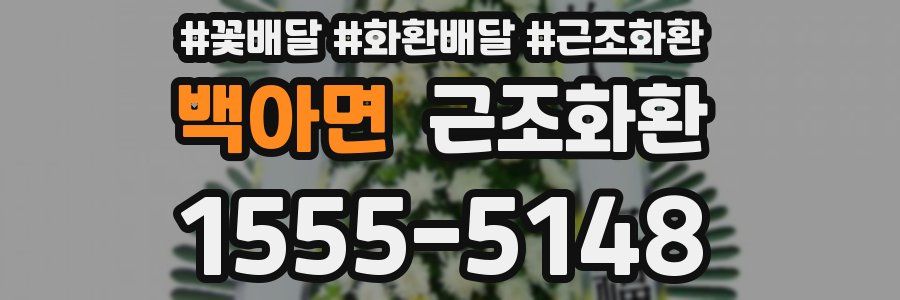 백아면 근조화환