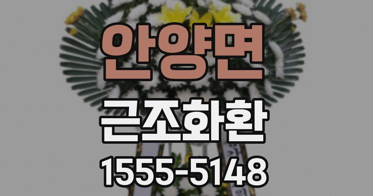 안양면 근조화환