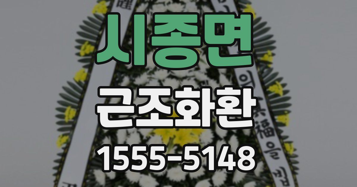시종면 근조화환