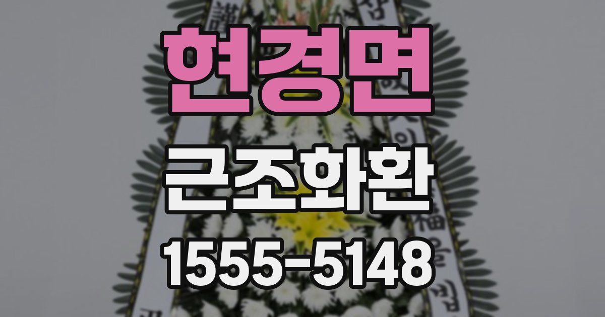 현경면 근조화환