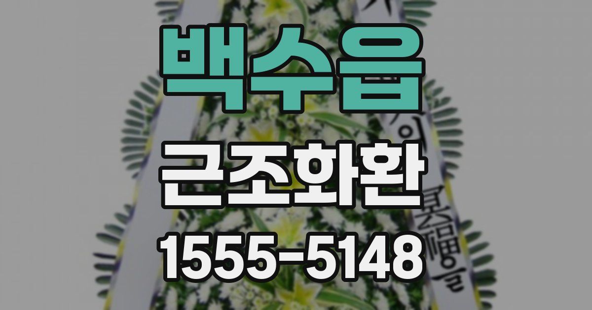 백수읍 근조화환