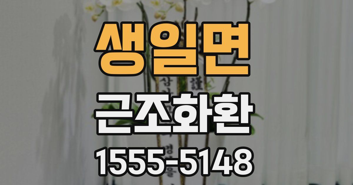 생일면 근조화환