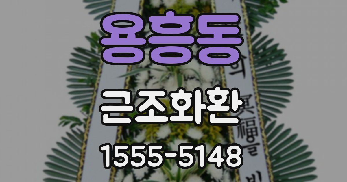 용흥동 근조화환