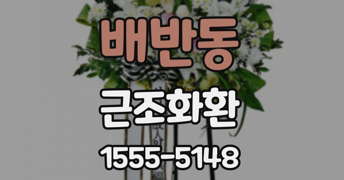 배반동 근조화환