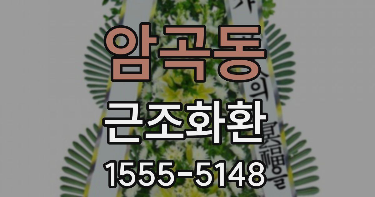 암곡동 근조화환