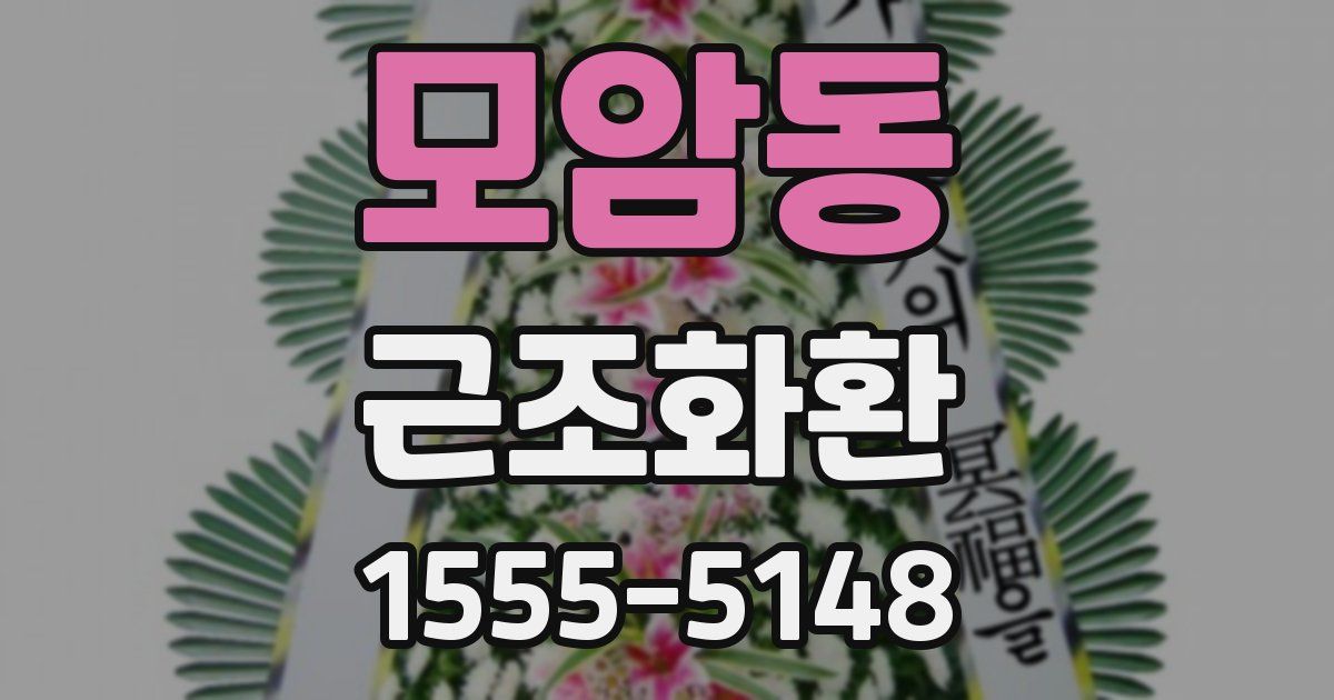 모암동 근조화환
