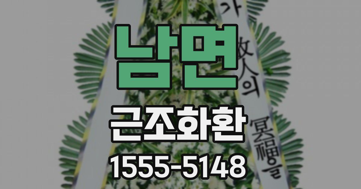 남면 근조화환