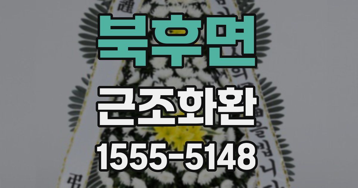 북후면 근조화환