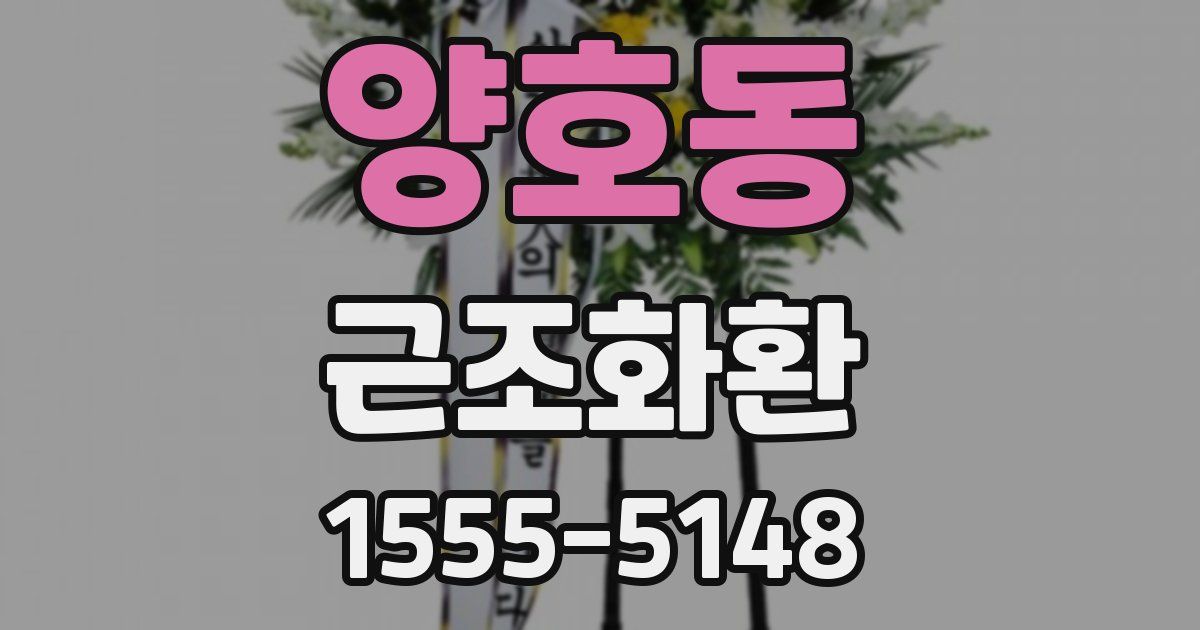 양호동 근조화환