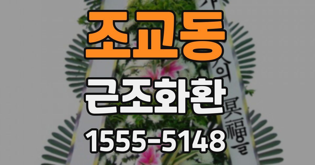 조교동 근조화환