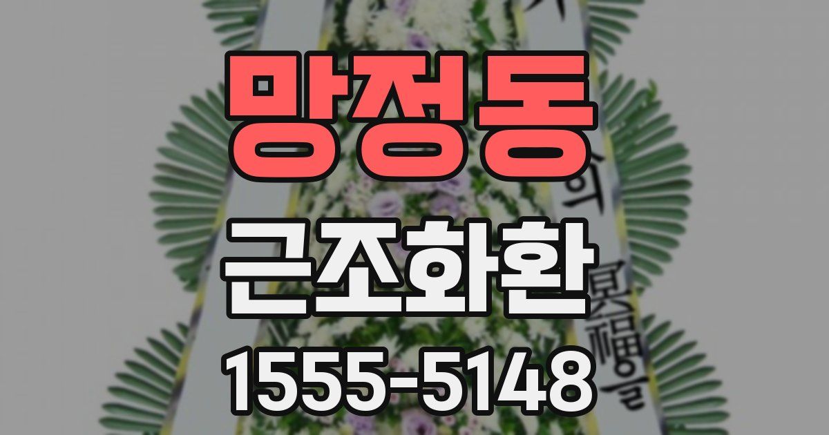 망정동 근조화환