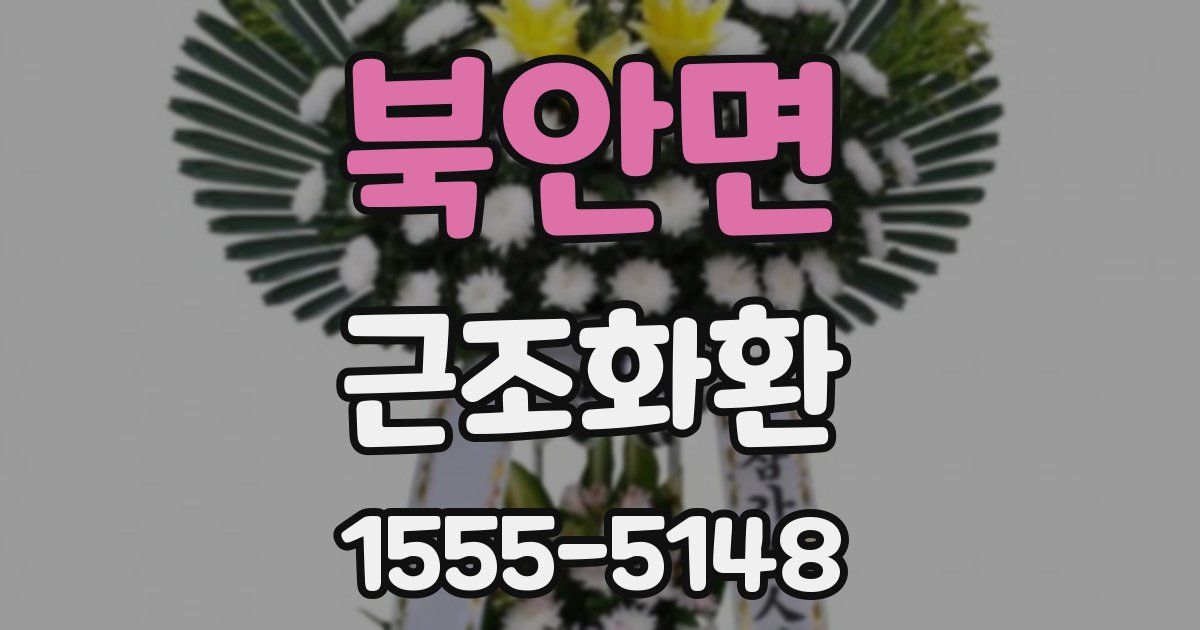 북안면 근조화환