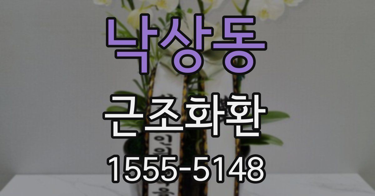 낙상동 근조화환