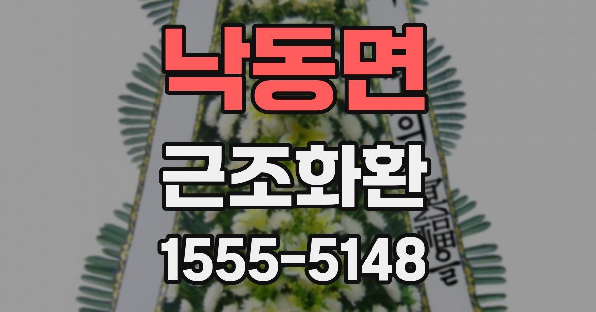 낙동면 근조화환