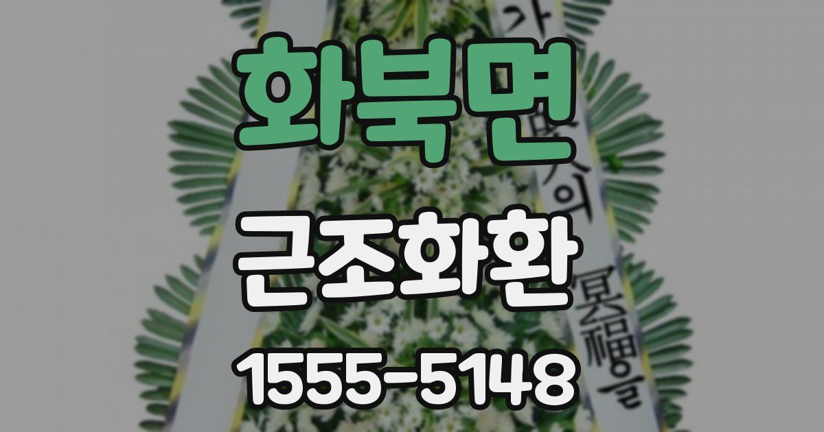 화북면 근조화환