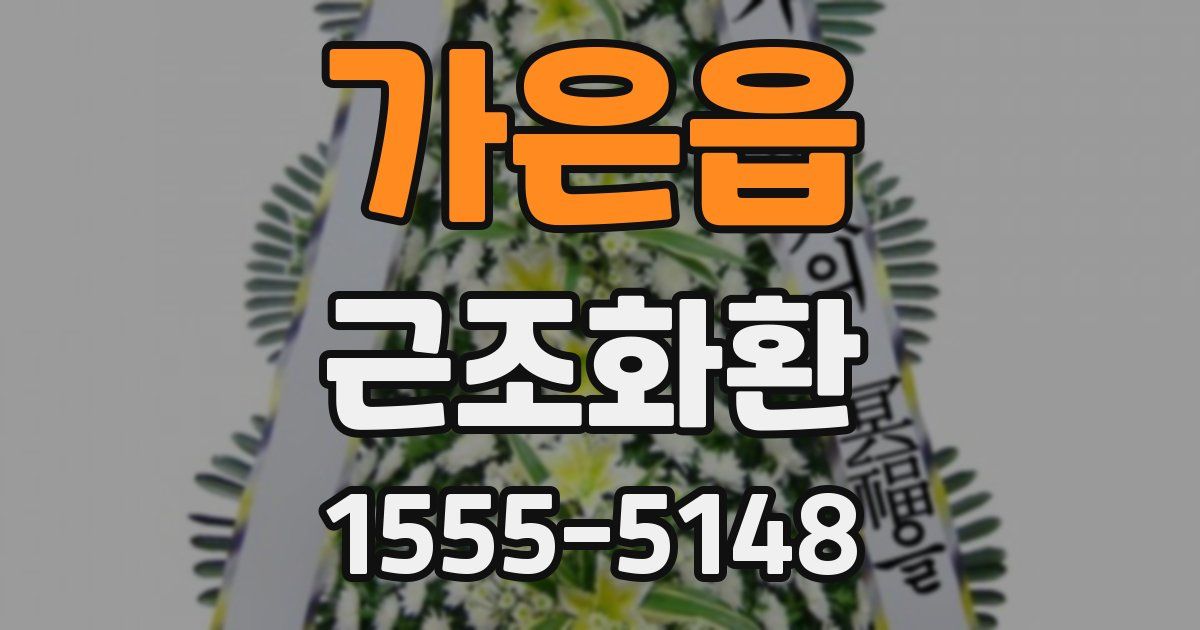 가은읍 근조화환