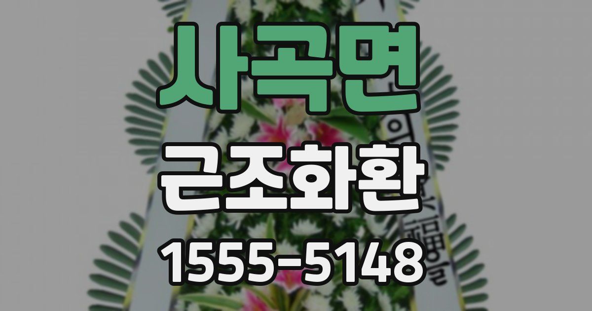 사곡면 근조화환