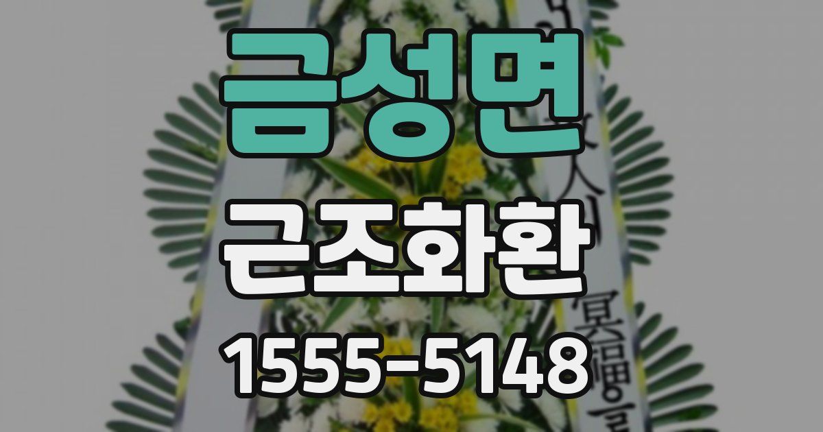 금성면 근조화환