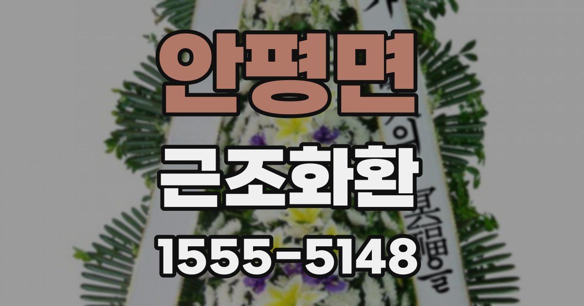 안평면 근조화환
