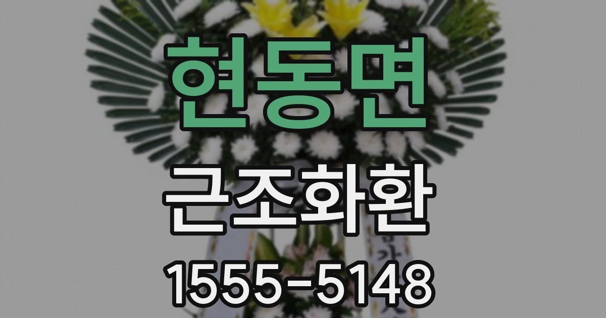 현동면 근조화환