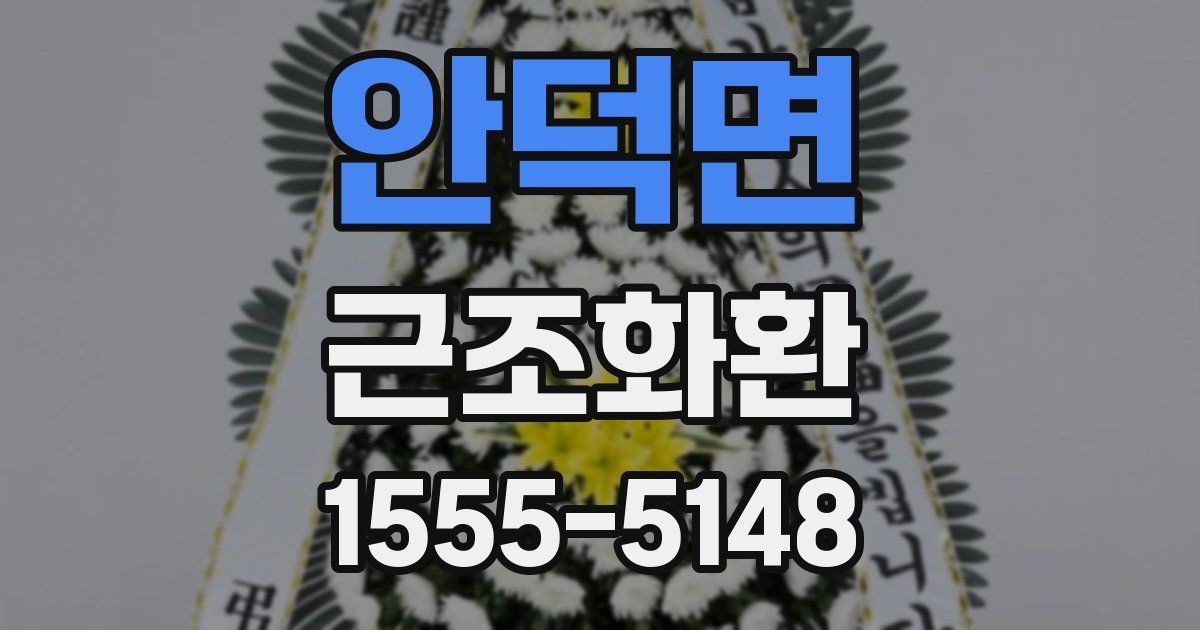 안덕면 근조화환