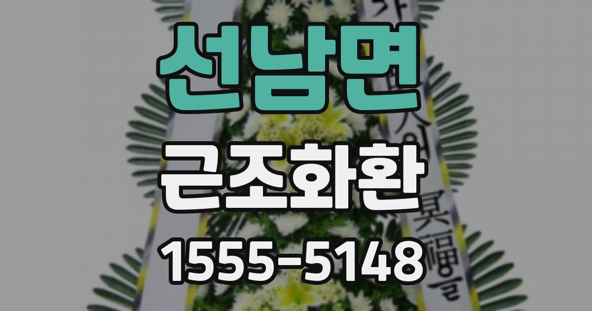 선남면 근조화환